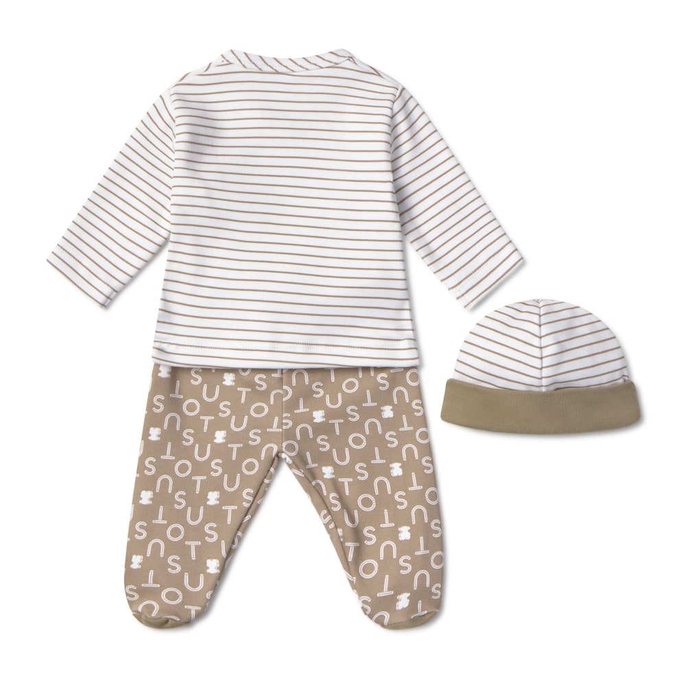 Newborn baby set in Soft beige
