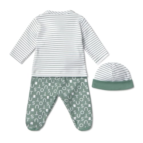 Conjunto de bebé de recién nacido Soft verde