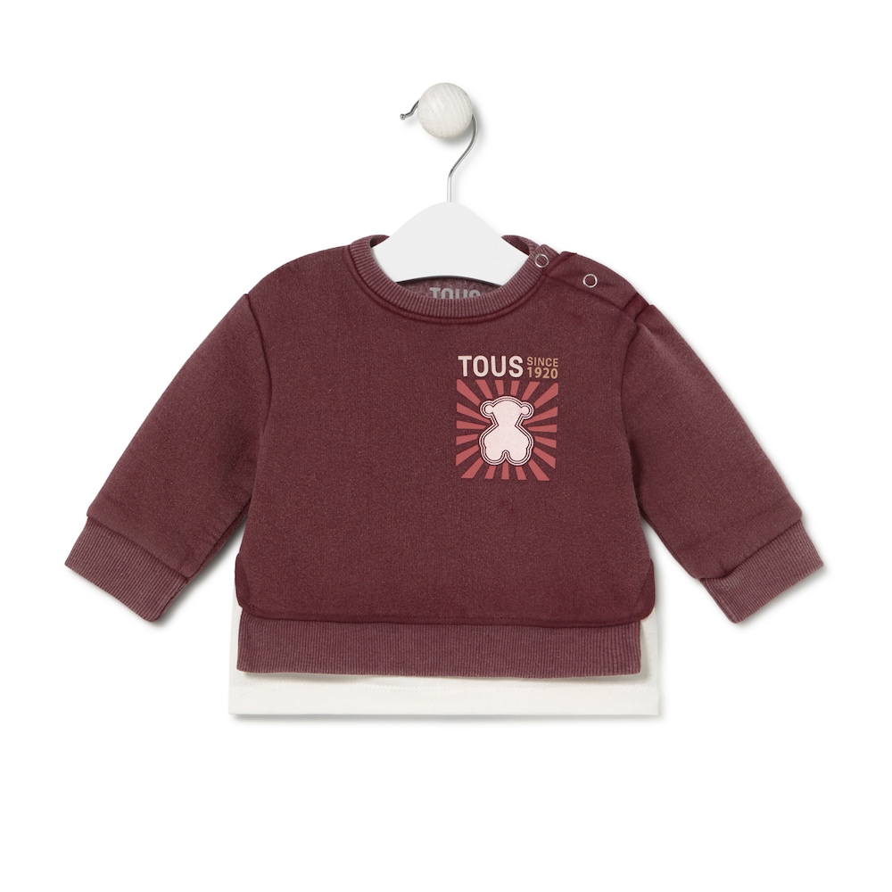 TOUS since 1920 sweatshirt in Casual maroon
