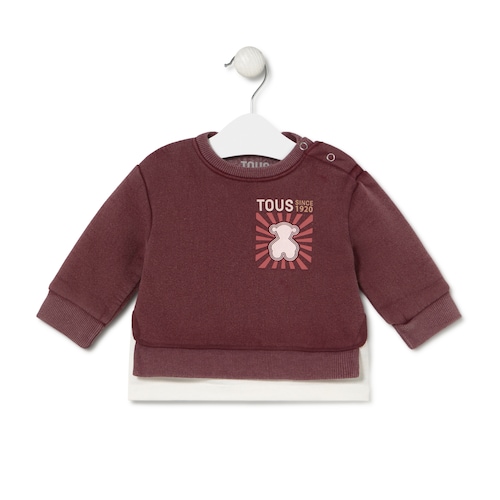TOUS since 1920 sweatshirt in Casual maroon
