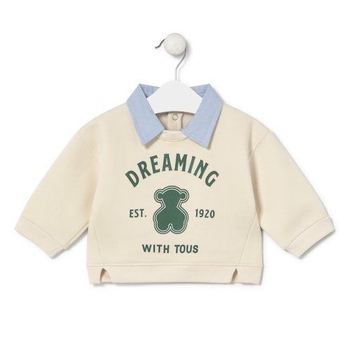 Sweatshirt DREAMING WITH TOUS Casual cor crua