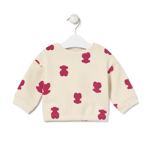 Sudadera osos Casual crudo image number 0