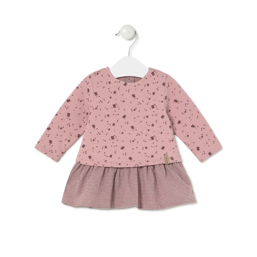 Vestido de niña combinado Garnet rosa