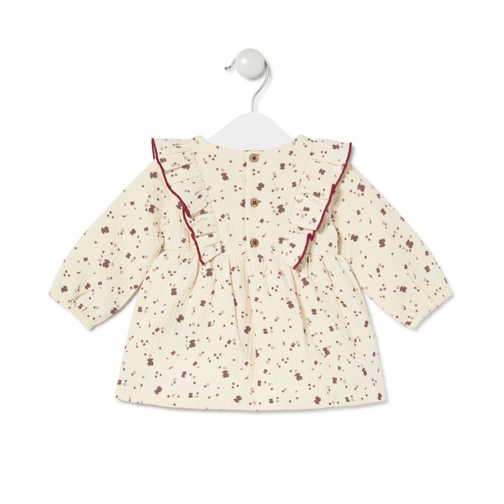 Girls dress in Garnet ecru