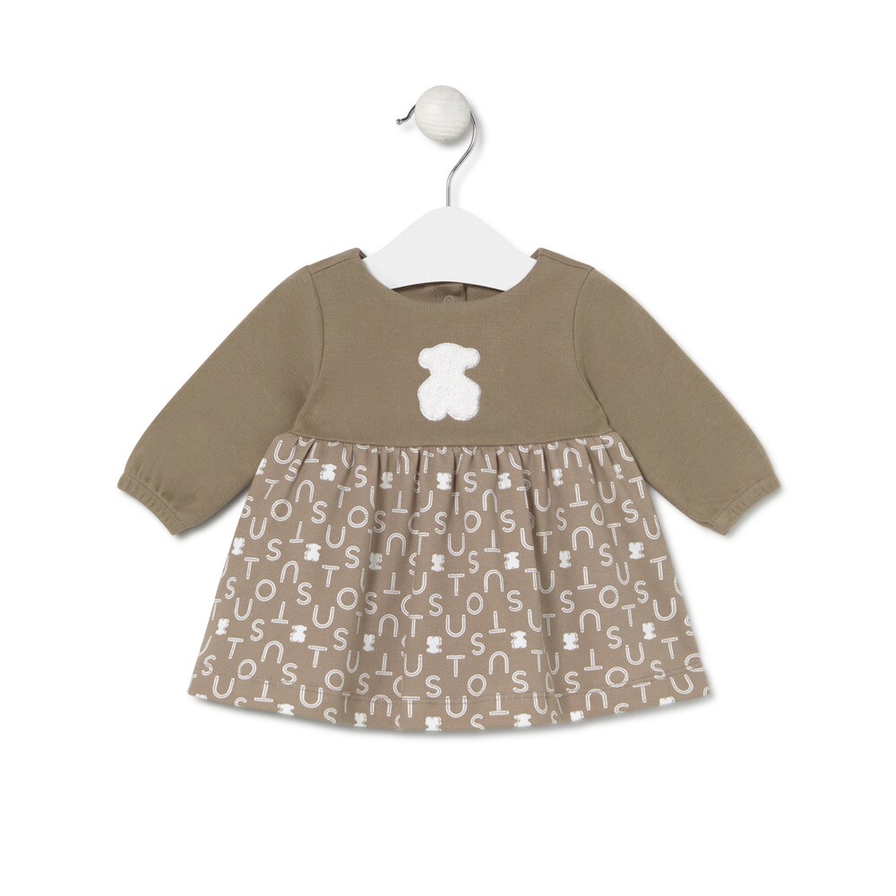 Vestit per a nena Soft beix