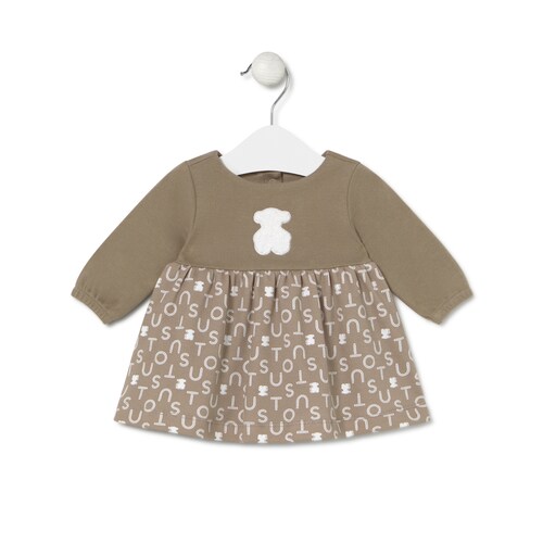 Vestit per a nena Soft beix