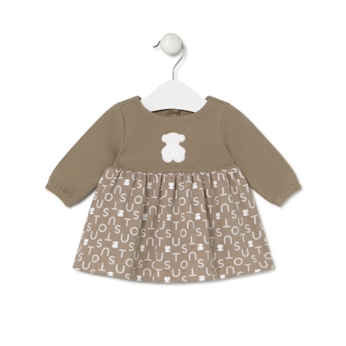 Girls dress in Soft beige