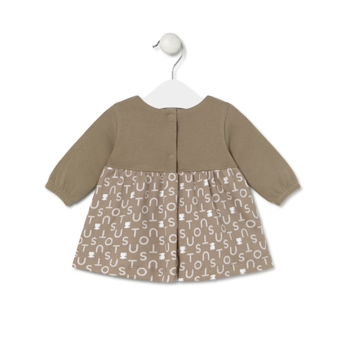 Girls dress in Soft beige