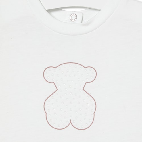 Vestido de niña combinado Party blanco