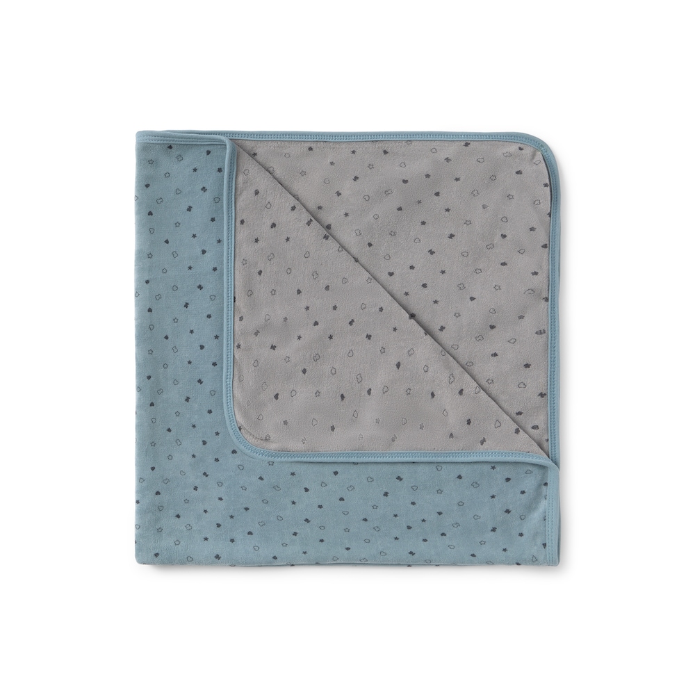 Baby blanket in Mini sky blue