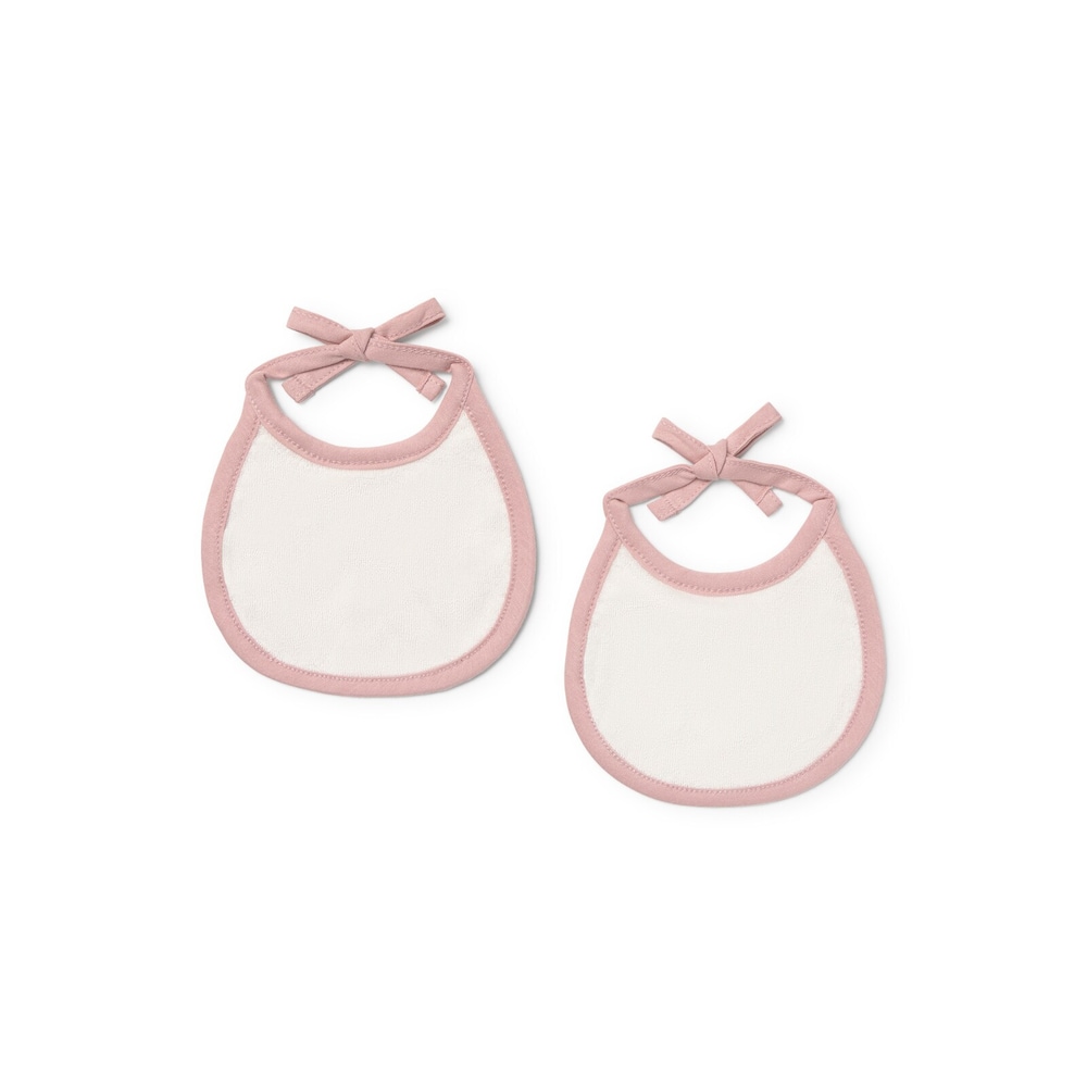 Baby bib set in Mini pink