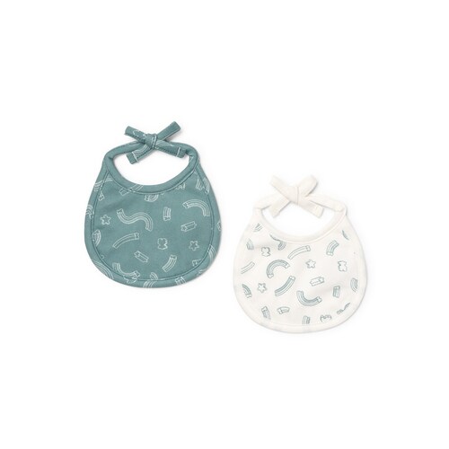 Baby bib set in Arc mist