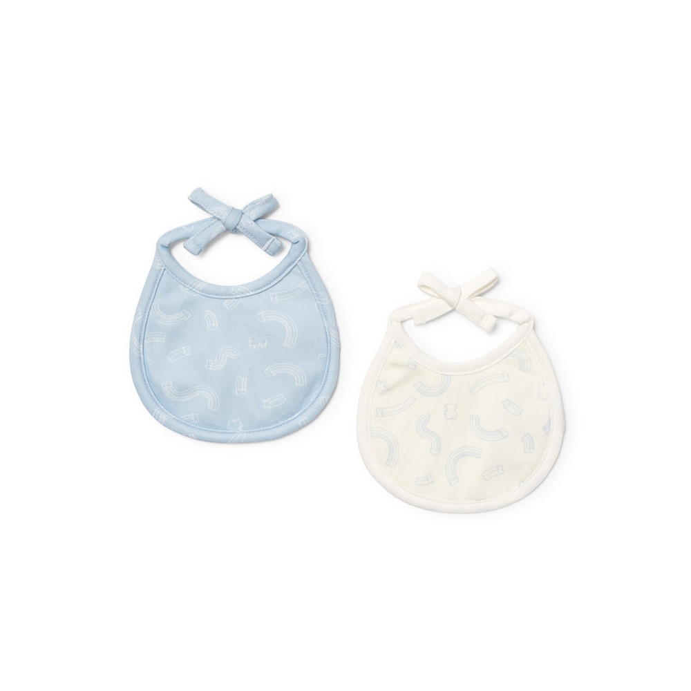 Baby bib set in Arc sky blue