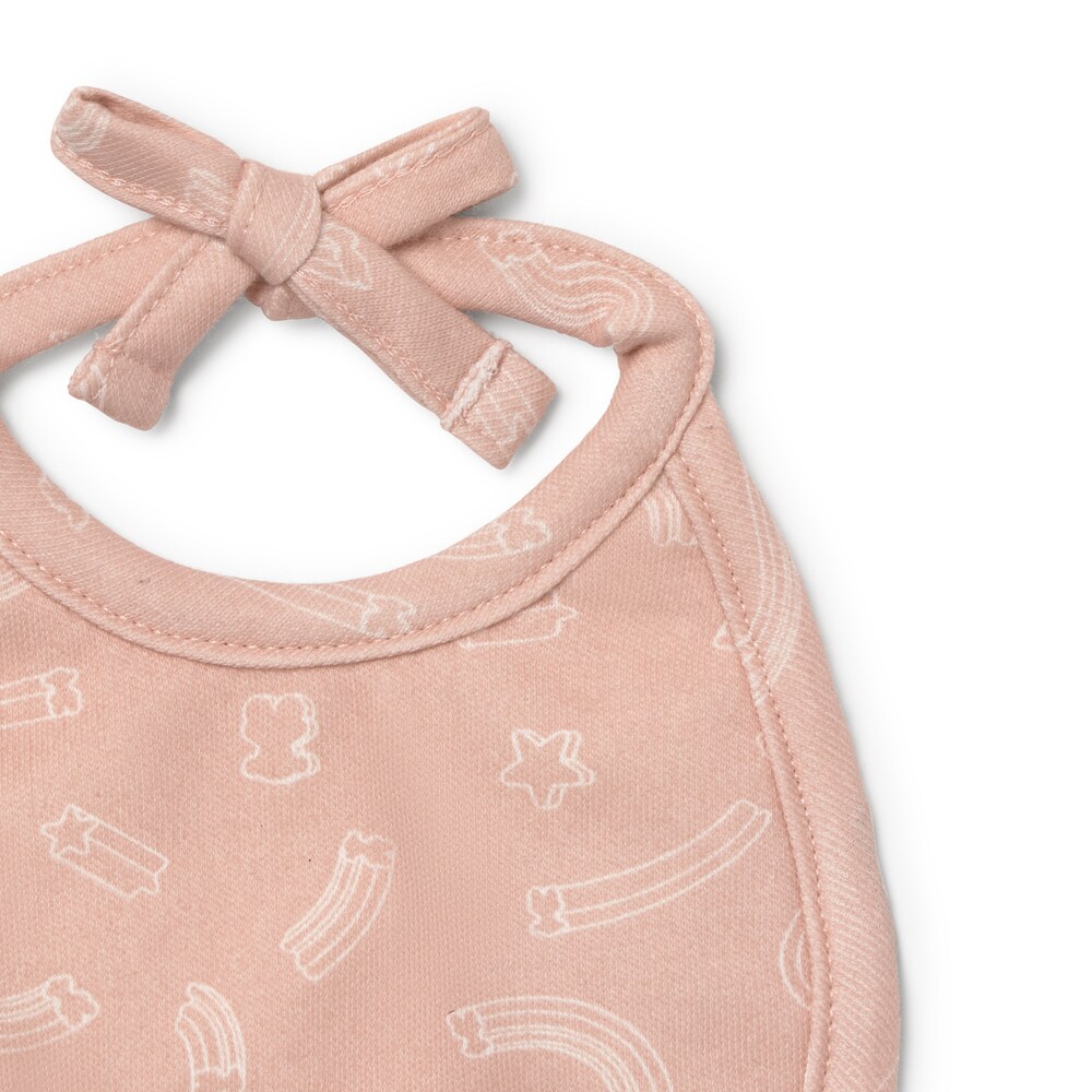 Baby bib set in Arc pink