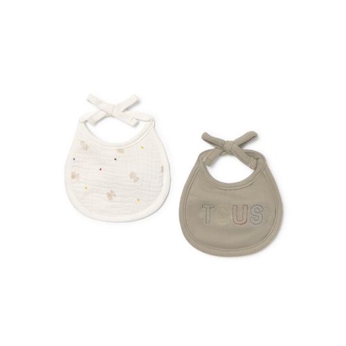 Set de baberos de beb&eacute; Cosmic crudo