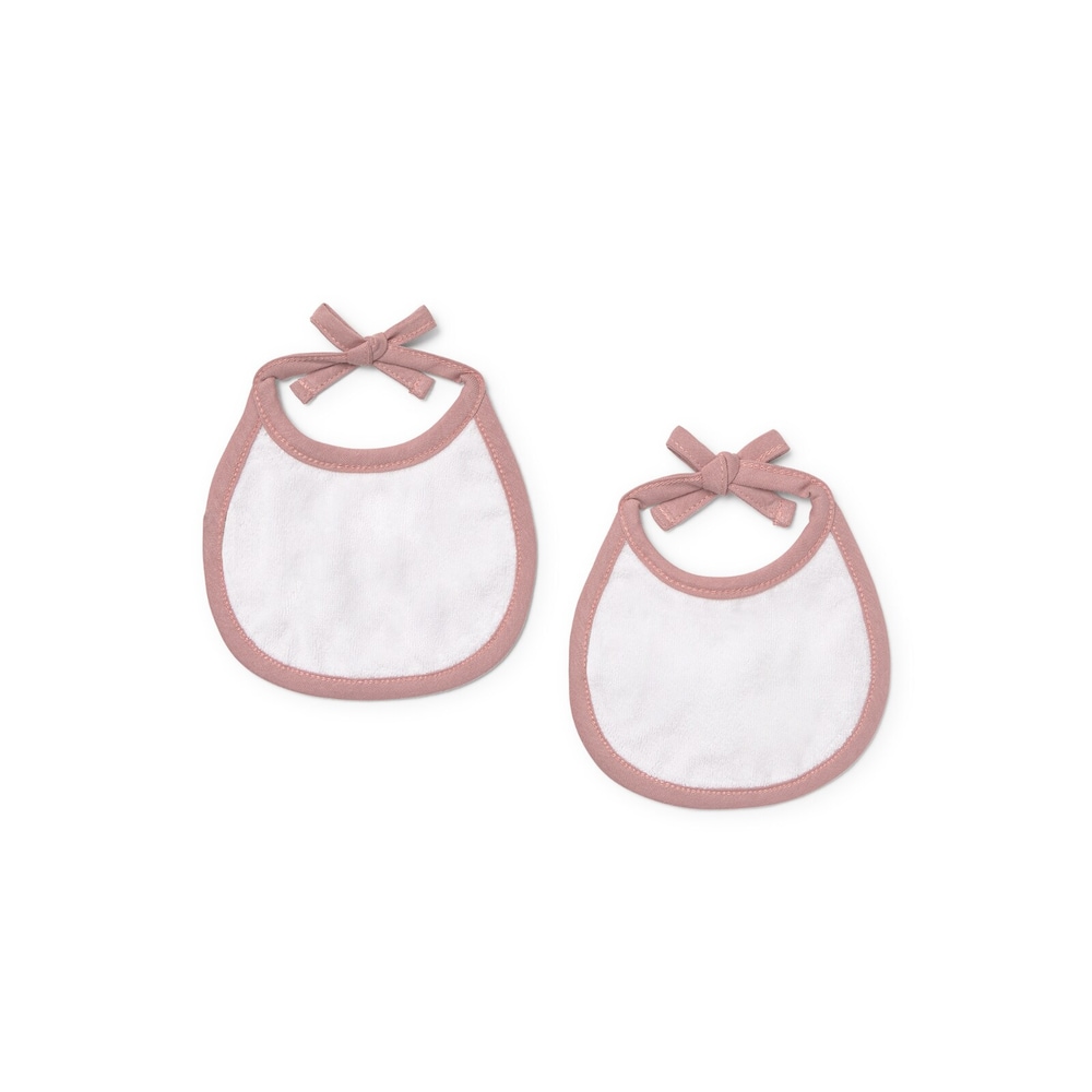 Baby bib set in Soft pink