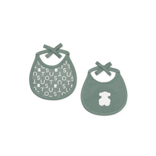Set de baberos de bebé Soft verde