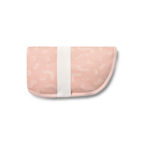 Bear-shaped travel changing mat in Arc pink