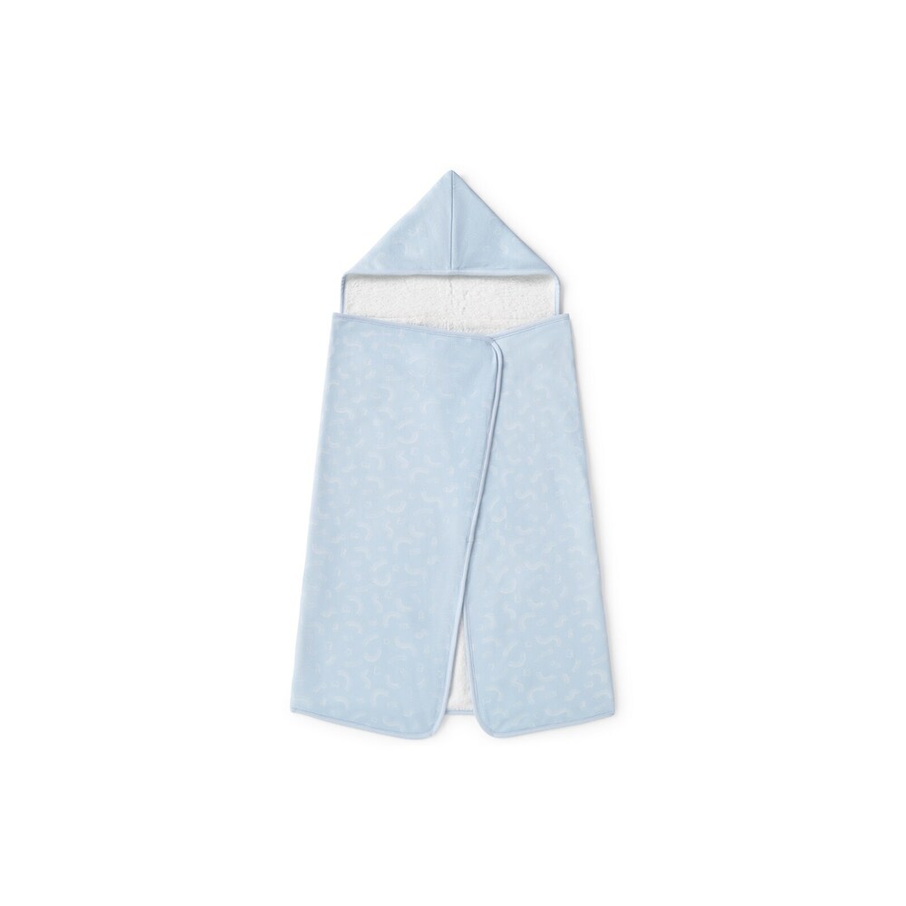 Baby bath cape in Arc sky blue