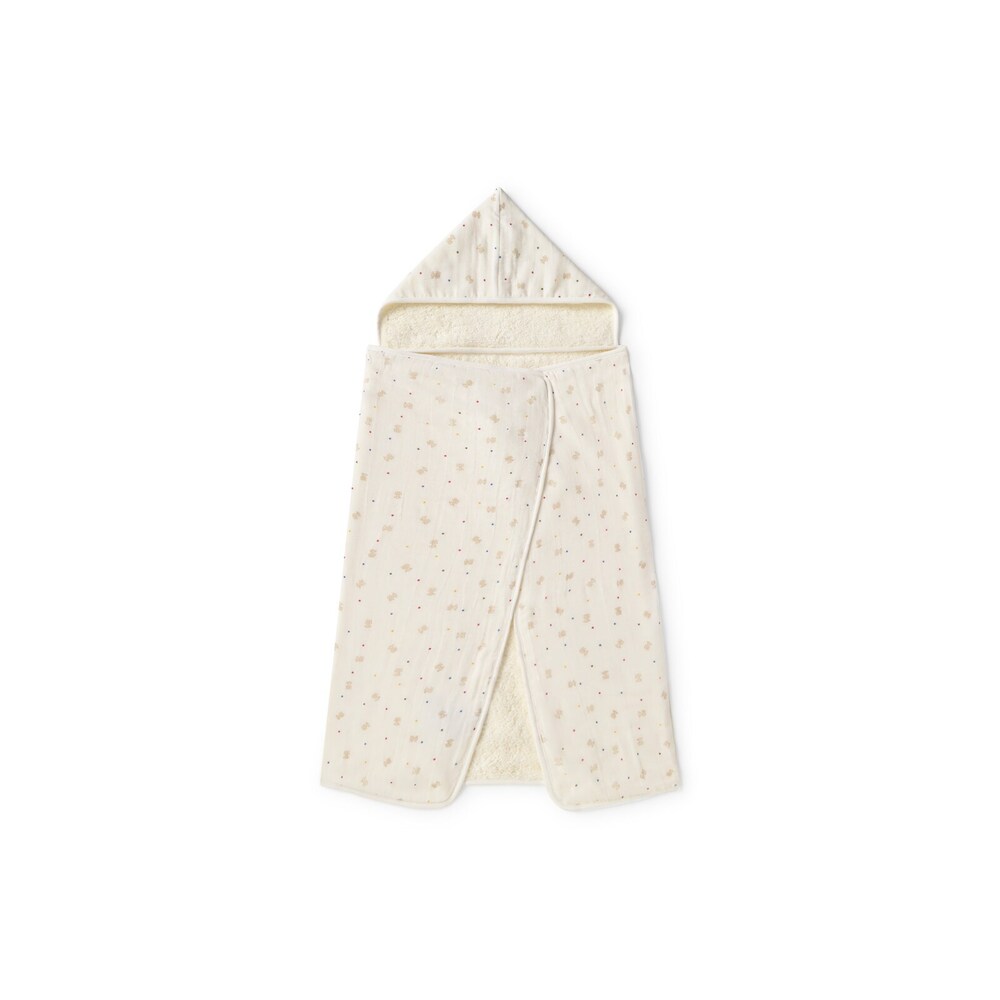 Baby bath cape in Cosmic ecru