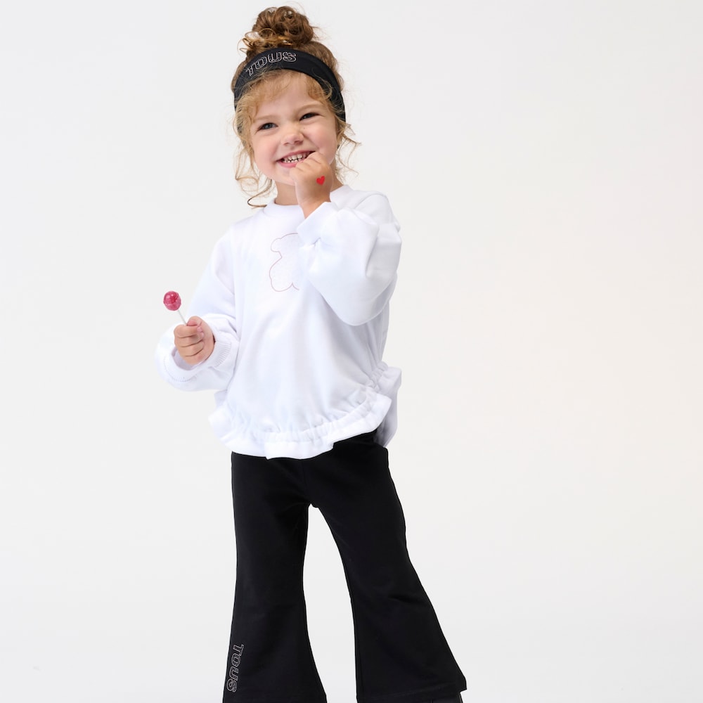 T-shirt with bear in Party white