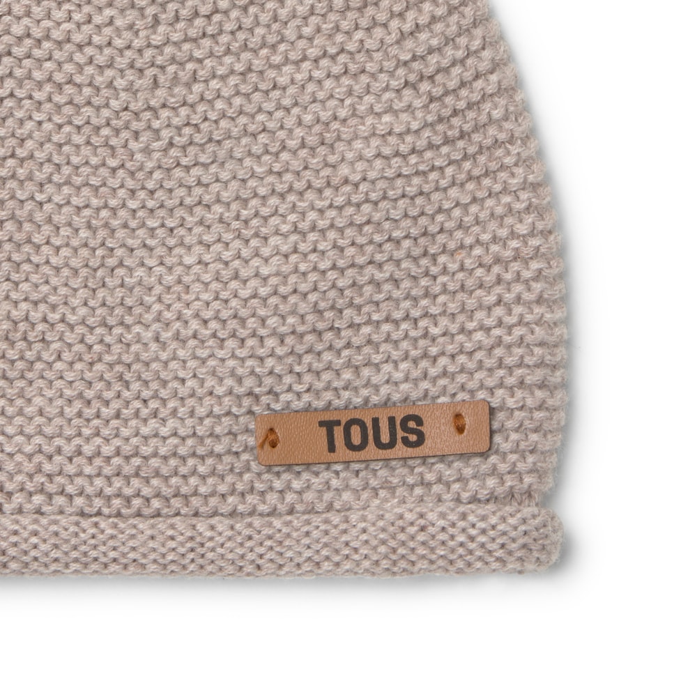 Newborn baby hat in Tricot beige