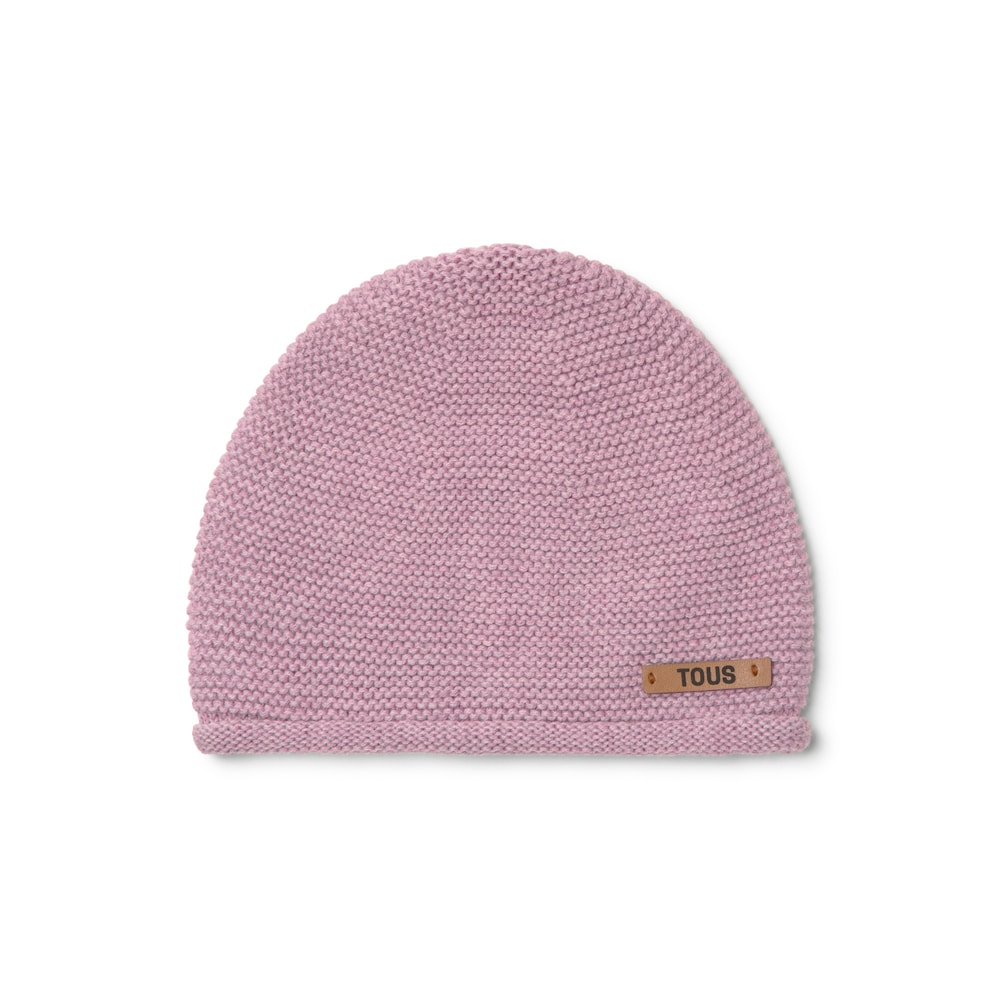 Newborn baby hat in Tricot pink