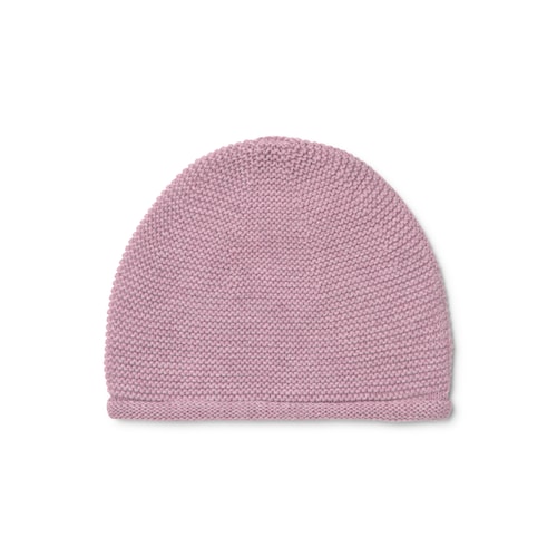 Gorro de bebé recém-nascido Tricot cor-de-rosa