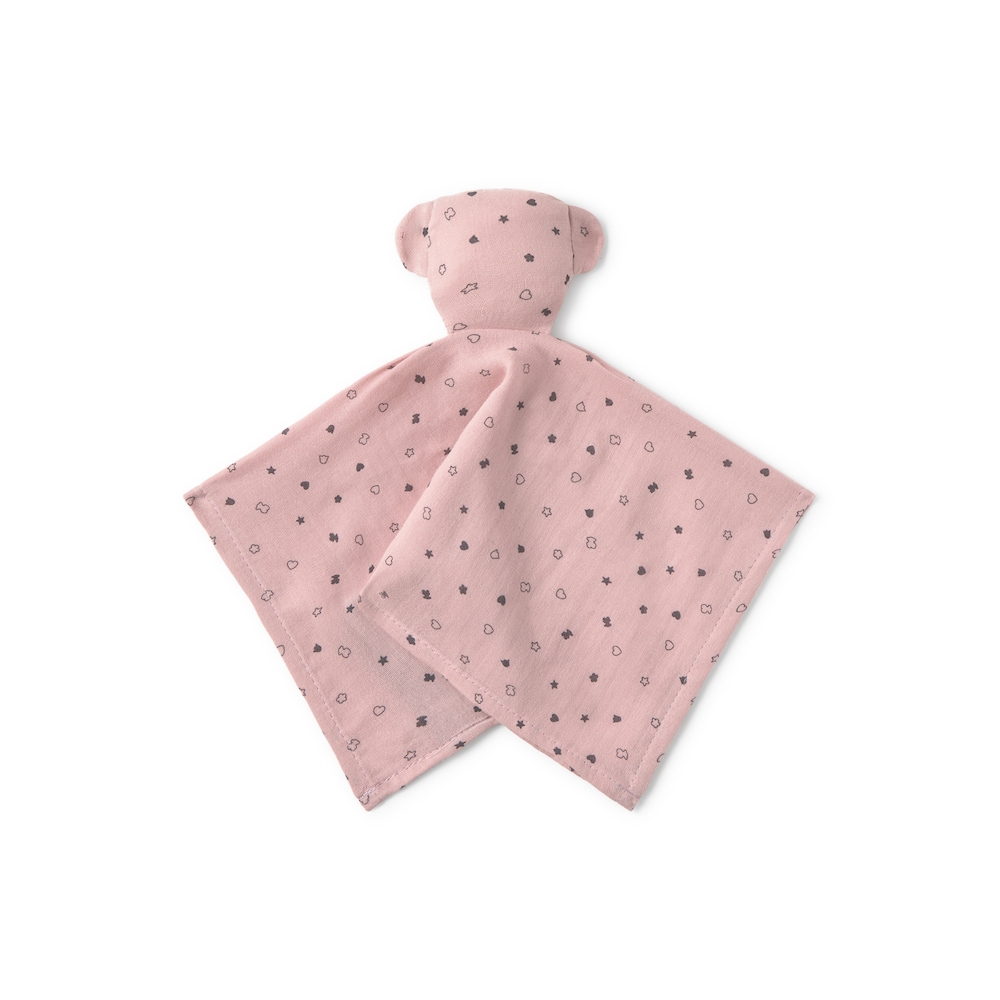 Baby comforter in Mini pink