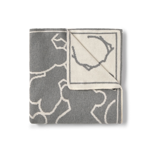 Manta de bebé reversible Nilo gris
