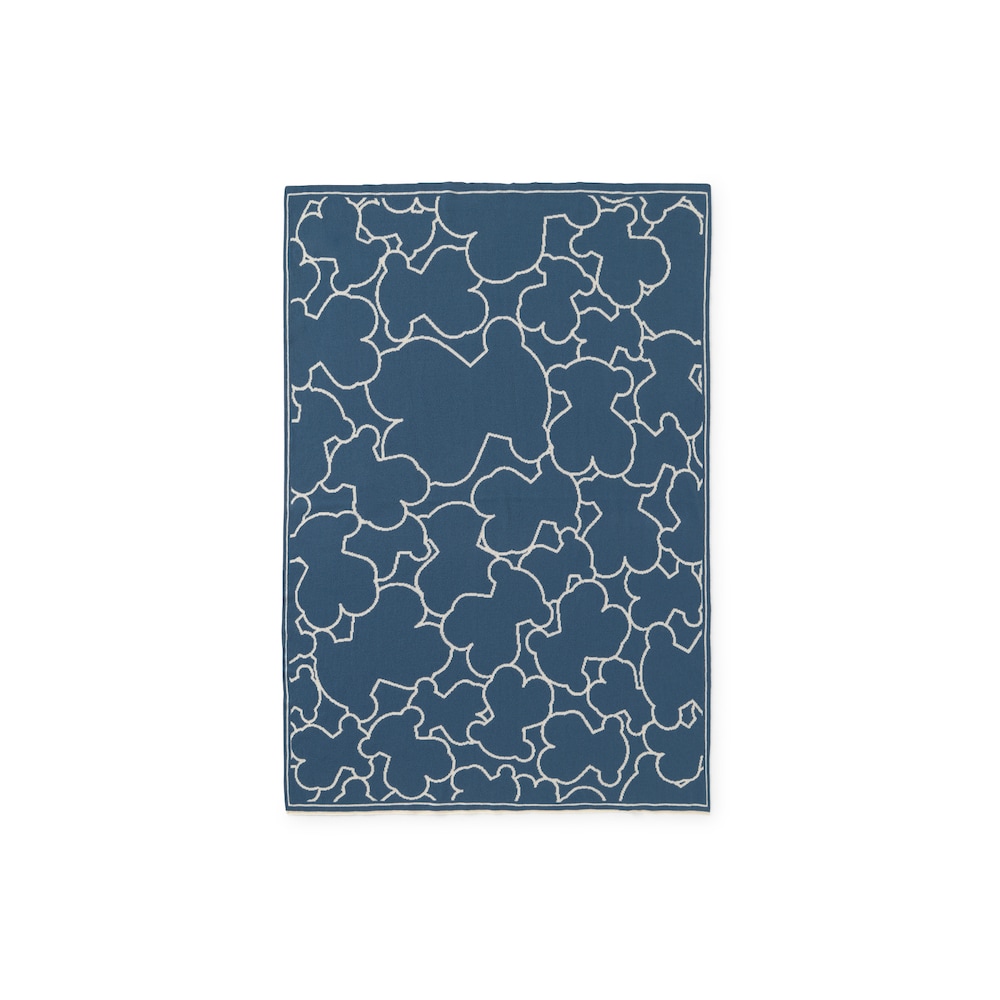 Manta de beb&eacute; revers&iacute;vel Nilo &iacute;ndigo