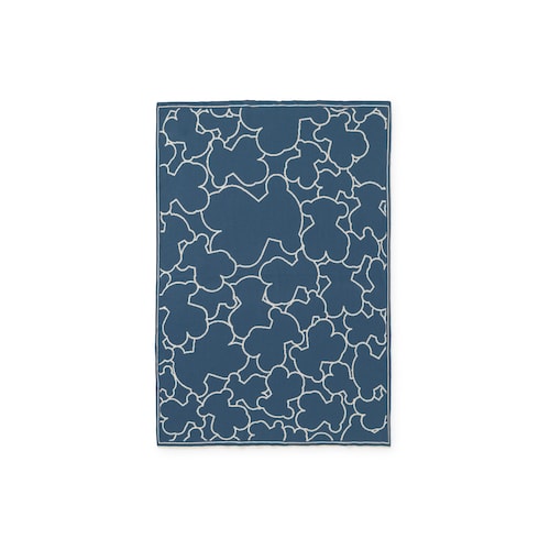 Manta de beb&eacute; reversible Nilo &iacute;ndigo