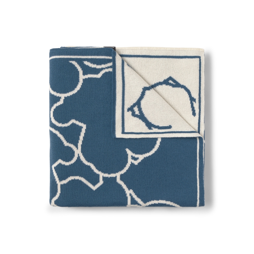 Manta de beb&eacute; revers&iacute;vel Nilo &iacute;ndigo