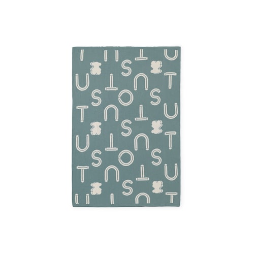 Reversible baby blanket in Nilo mist
