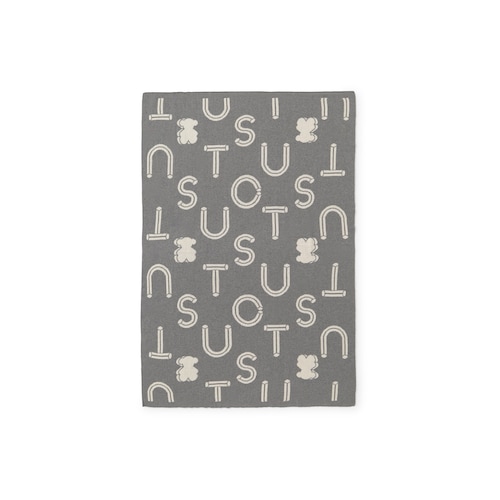 Reversible baby blanket in Nilo grey