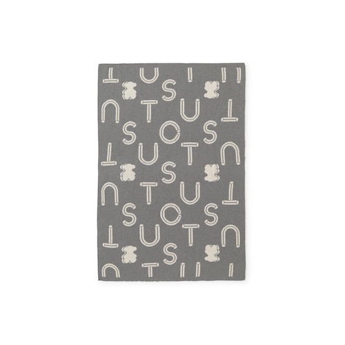 Manta de bebé reversible Nilo gris