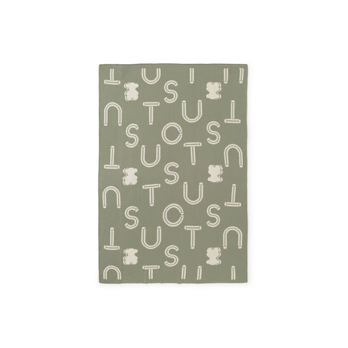 Manta de bebé reversible Nilo verde