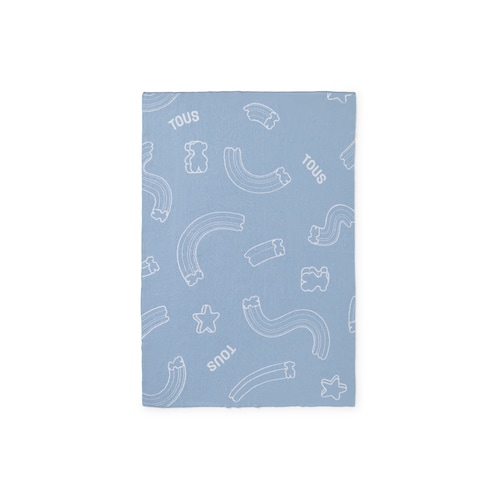 Manta de bebé reversible Nilo celeste