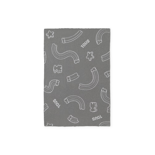 Manta de bebé reversible Nilo gris