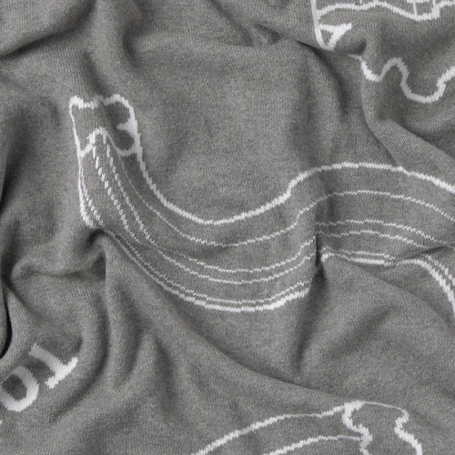 Manta de bebé reversible Nilo gris