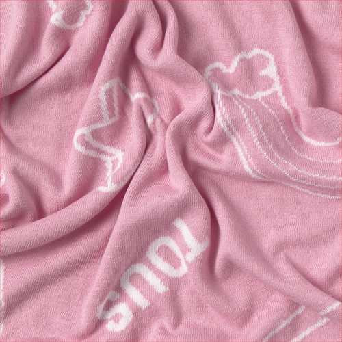 Manta de bebé reversible Nilo rosa