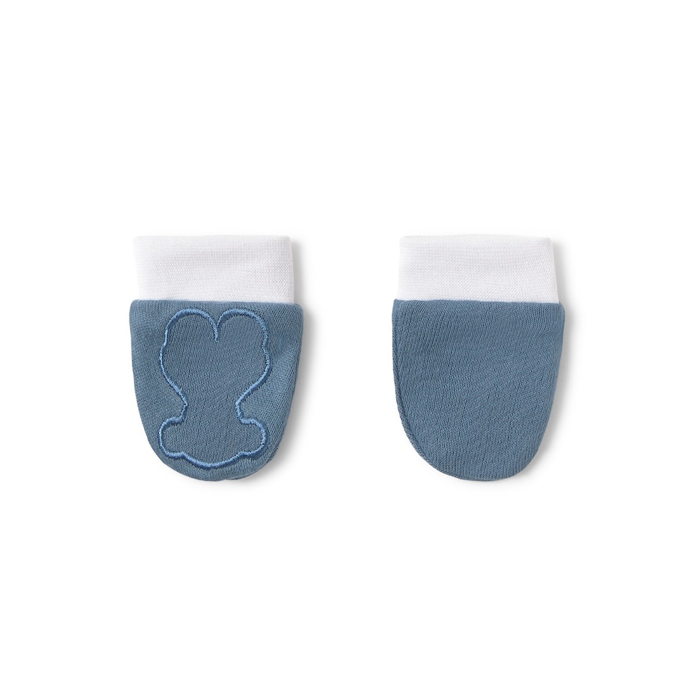 Conjunto de beb&eacute; gorro y manoplas Soft marino