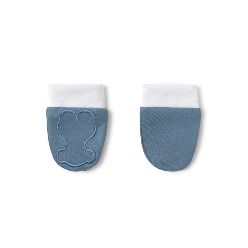 Conjunto de bebé gorro y manoplas Soft marino