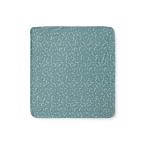 Short-pile fleece baby blanket in Arc mist