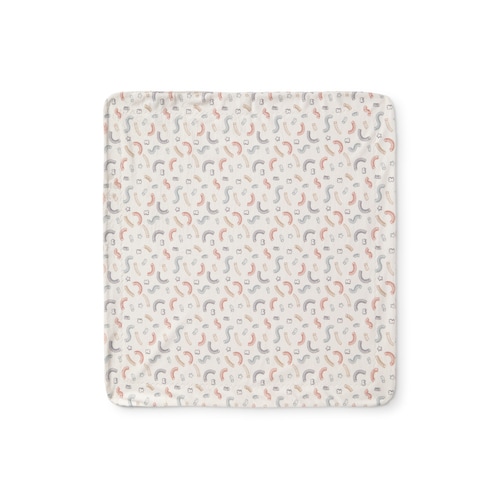 Short-pile fleece baby blanket in Arc unique