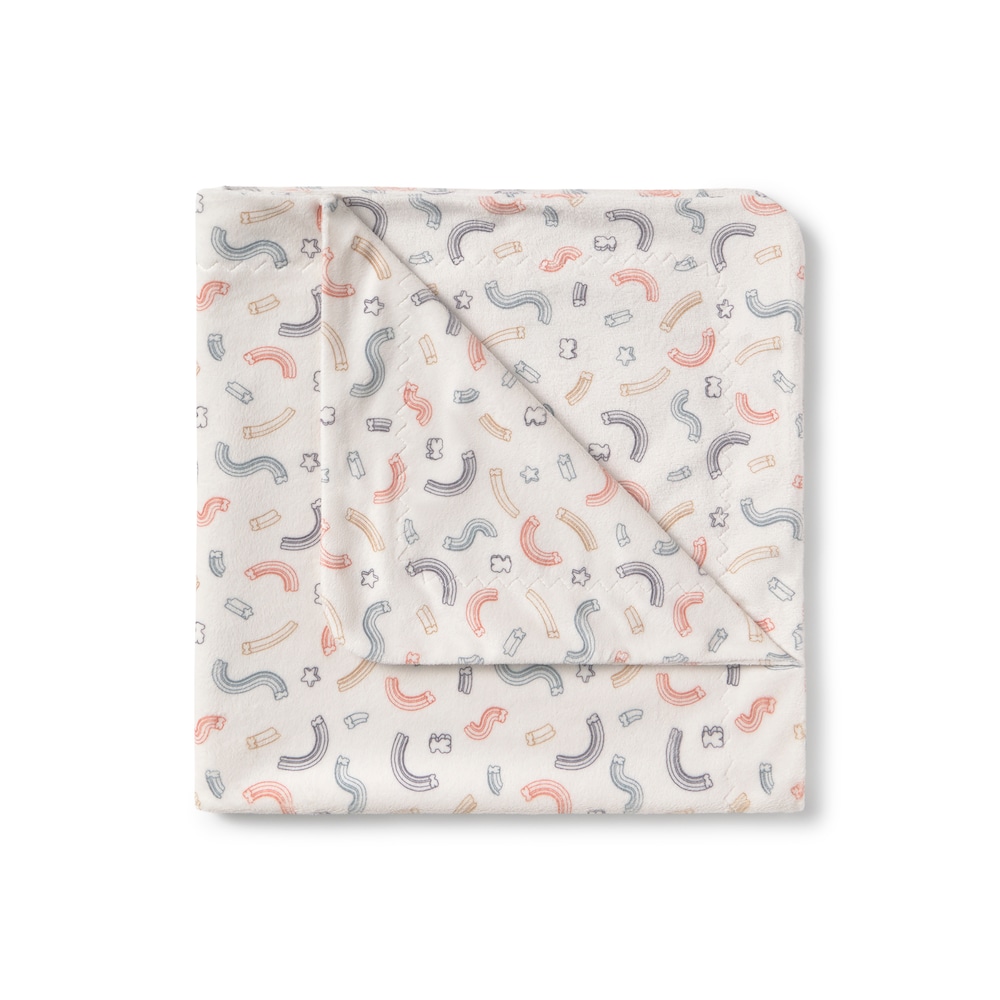 Short-pile fleece baby blanket in Arc unique
