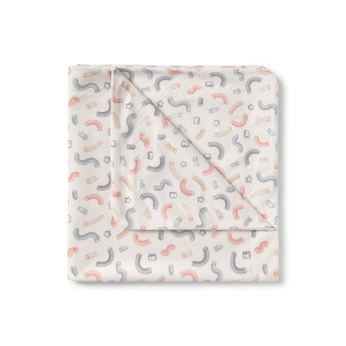 Short-pile fleece baby blanket in Arc unique
