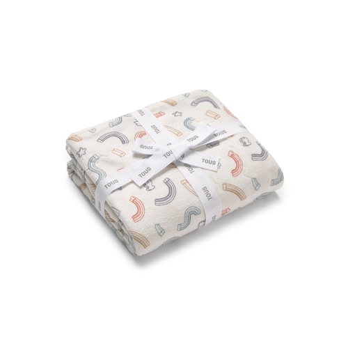 Short-pile fleece baby blanket in Arc unique