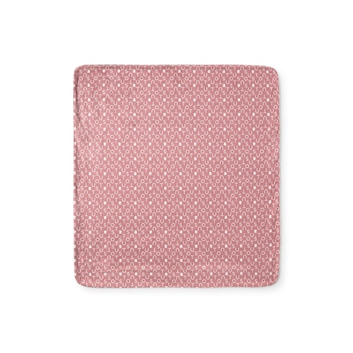 Short-pile fleece baby blanket in Soft pink