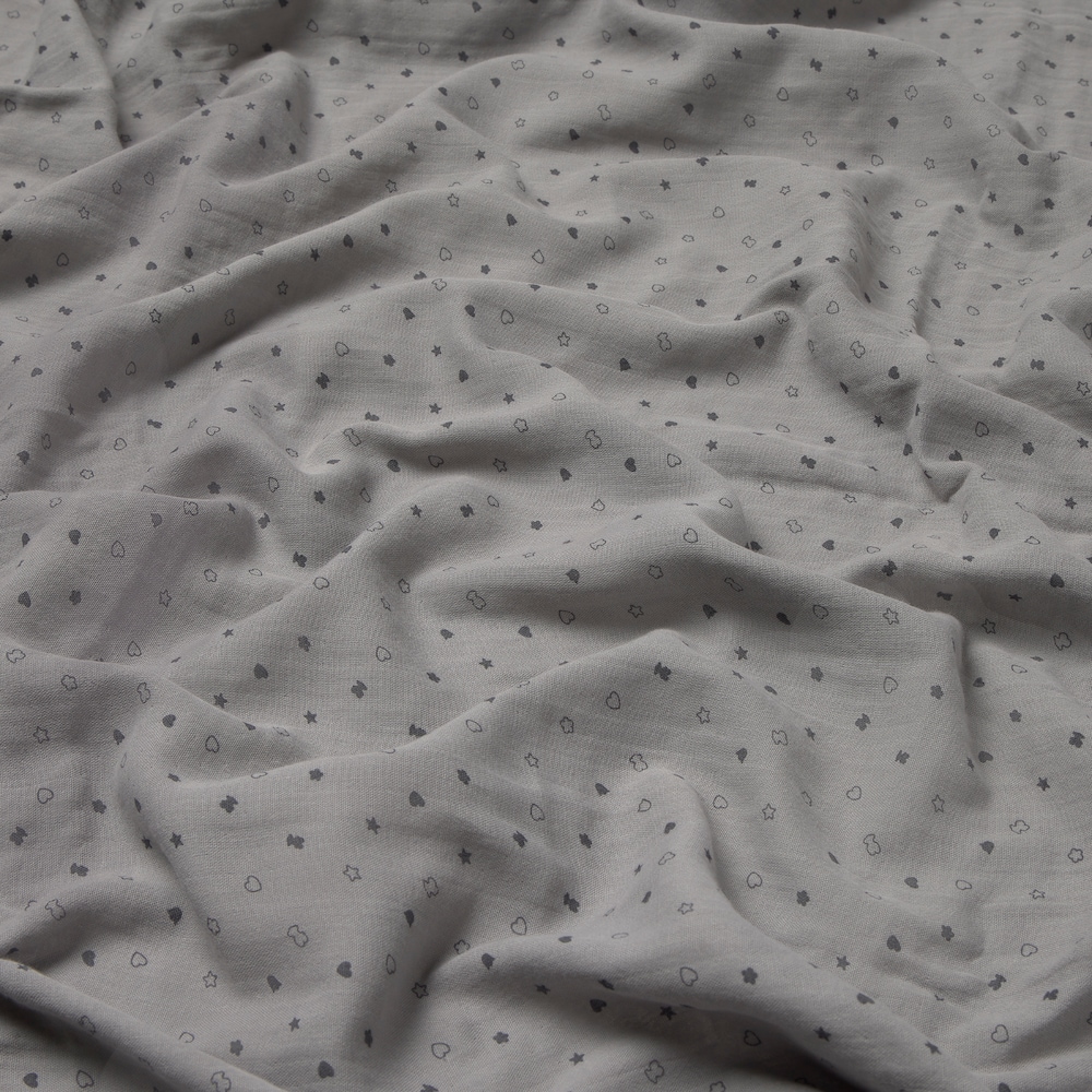 Muselina de beb&eacute; Muse gris